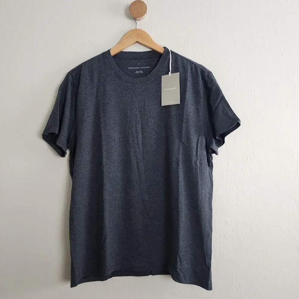 Everlane The Organic Cotton Slim Tee Heather Grey Men's Size Medium NWT Uniform - Picture 2 of 9